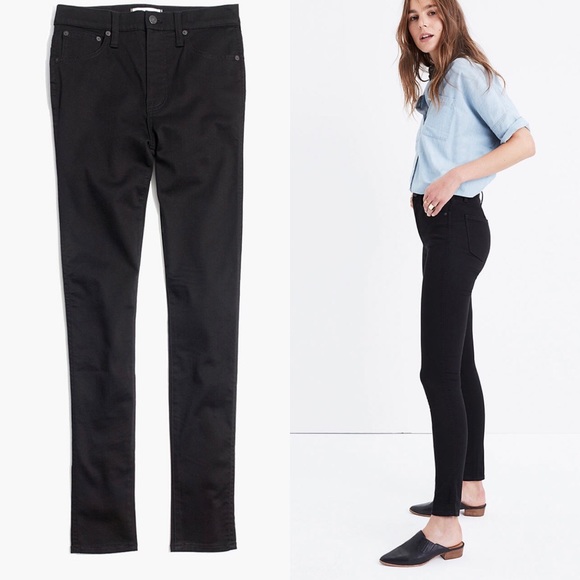 Madewell Petite 10" High-Rise Skinny Jeans in Carbondale Wash Size 37 Petite - Picture 2 of 13